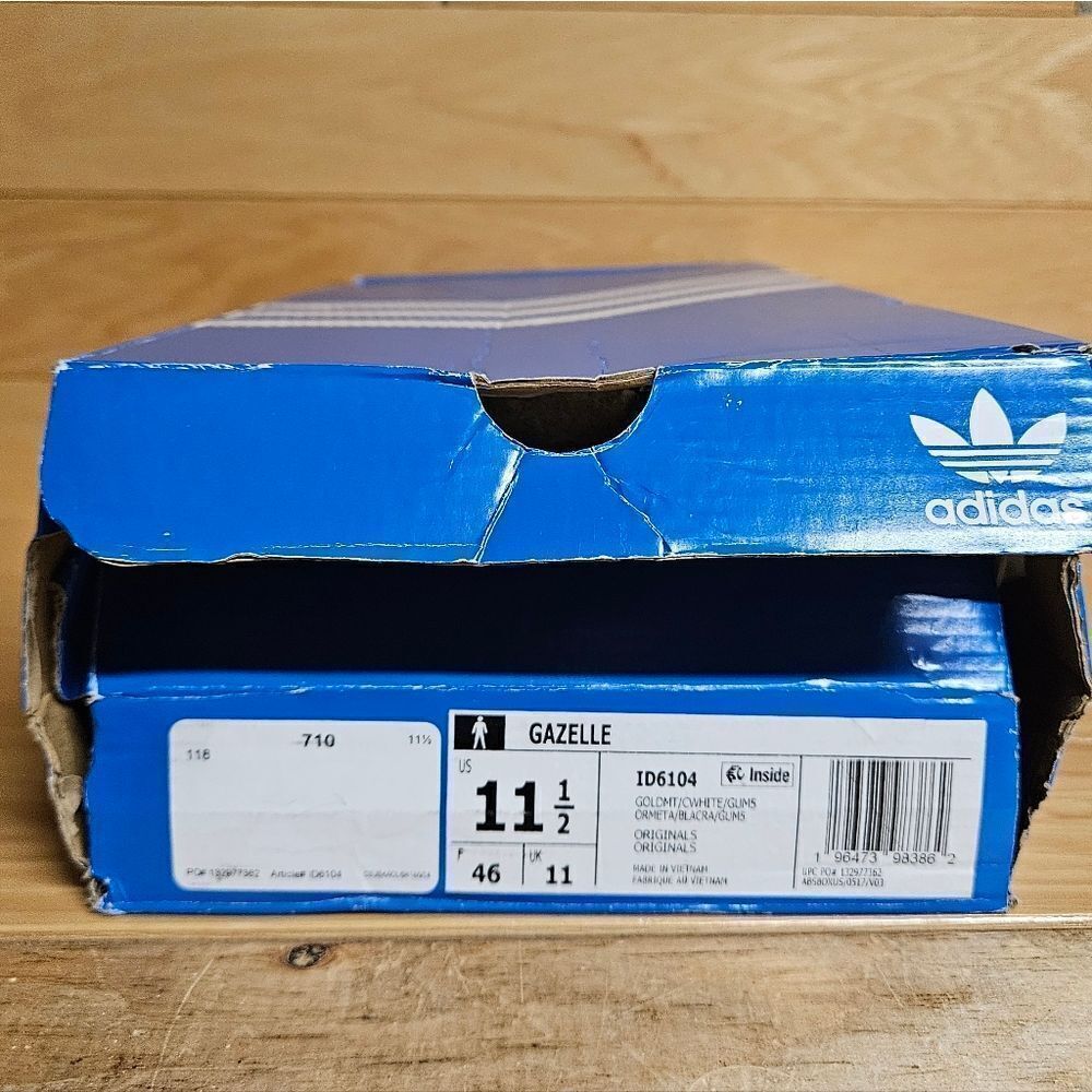 Adidas Originals Gazelle Sky Blue White Gum Mens Trainer Shoe Sneaker ID6104 - Picture 14 of 15